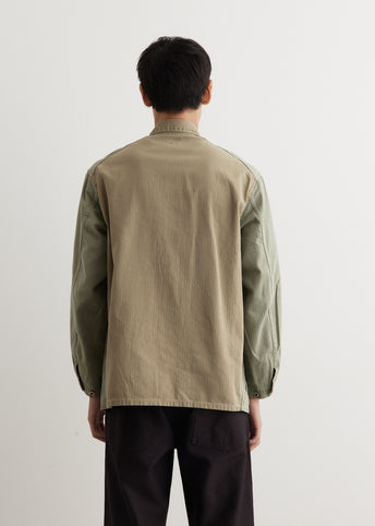 Herringbone Utility Coverall Jacket