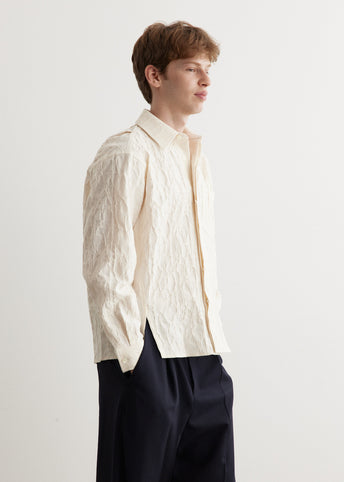 Oversized Tuck Placket Shirt