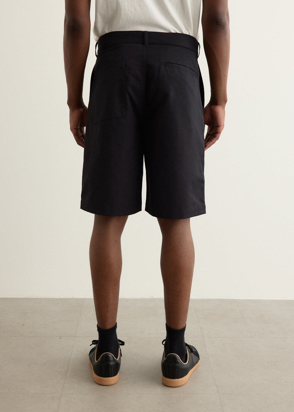 Incu Exclusive Double Pleat Belted Shorts