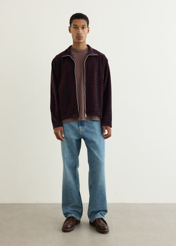 Shrunken Full Zip Polo