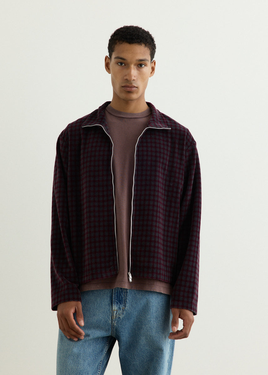 Shrunken Full Zip Polo