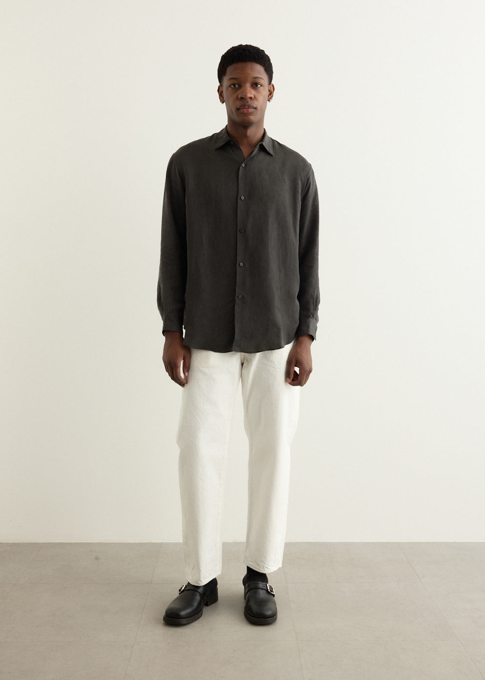 5P Zipper Front Denim Pants