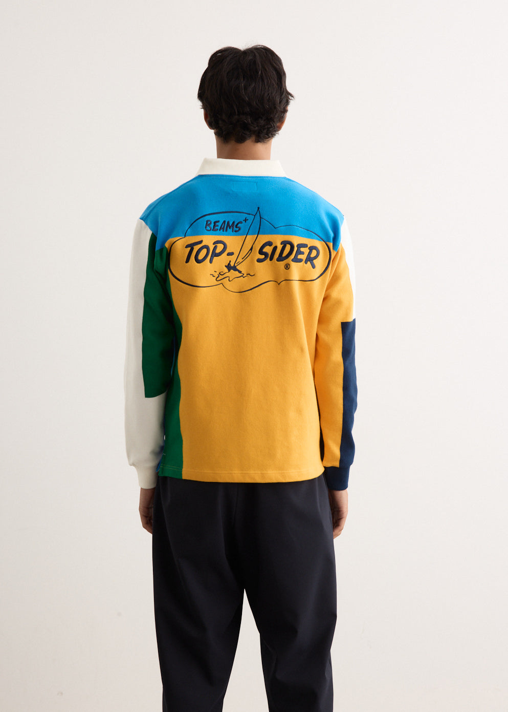 Knit Ragger Colour Block on Embroidery Polo