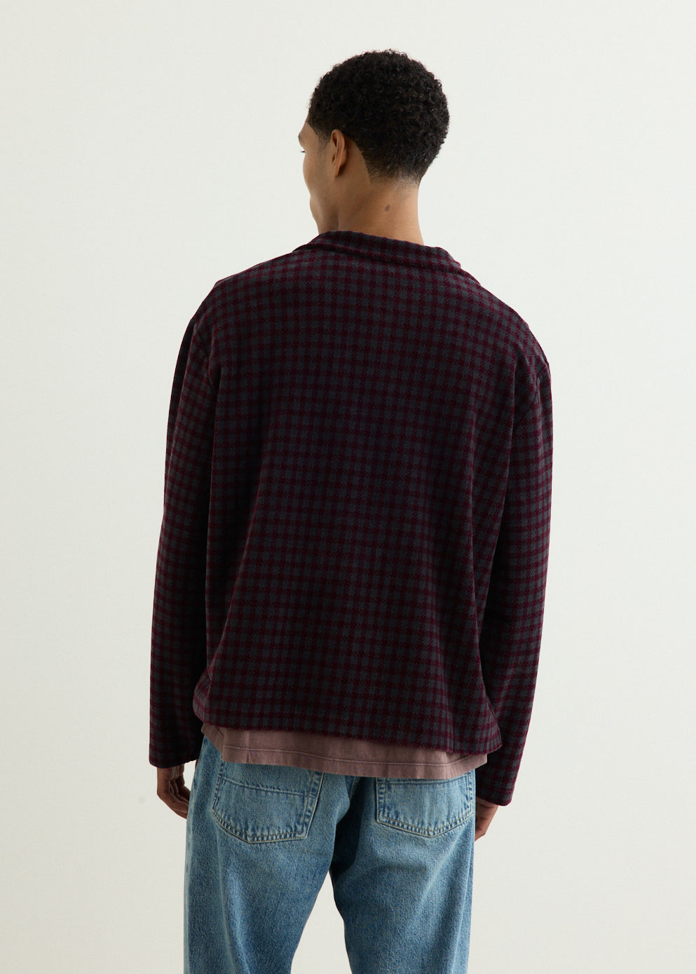 Shrunken Full Zip Polo