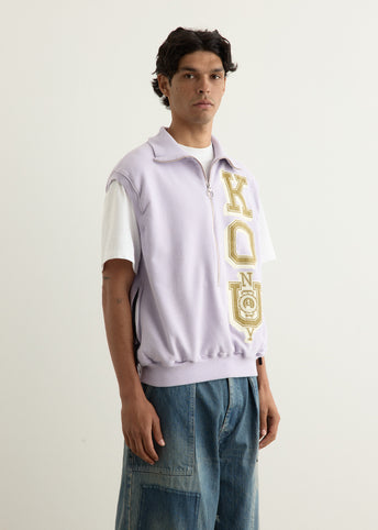 30/-SWT Knit Half Zip Vest (KO.U)