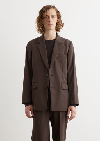Light Wool Max Gabardine Jacket(3(MEN) Dark Brown/ダークブラウン): AURALEE