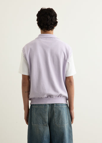 30/-SWT Knit Half Zip Vest (KO.U)