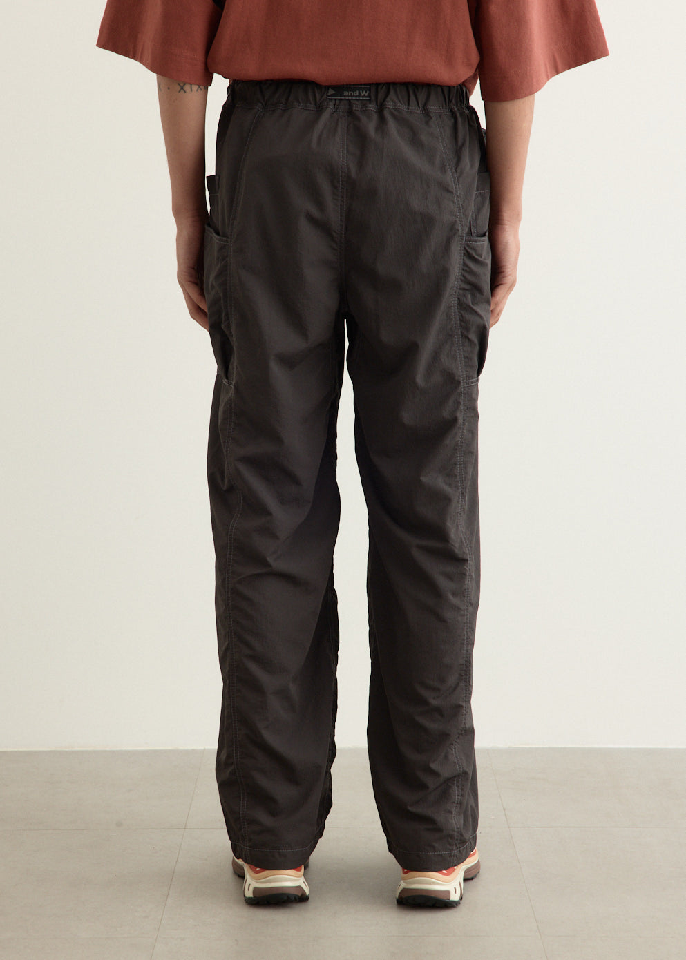 Crinkled Nylon Pants