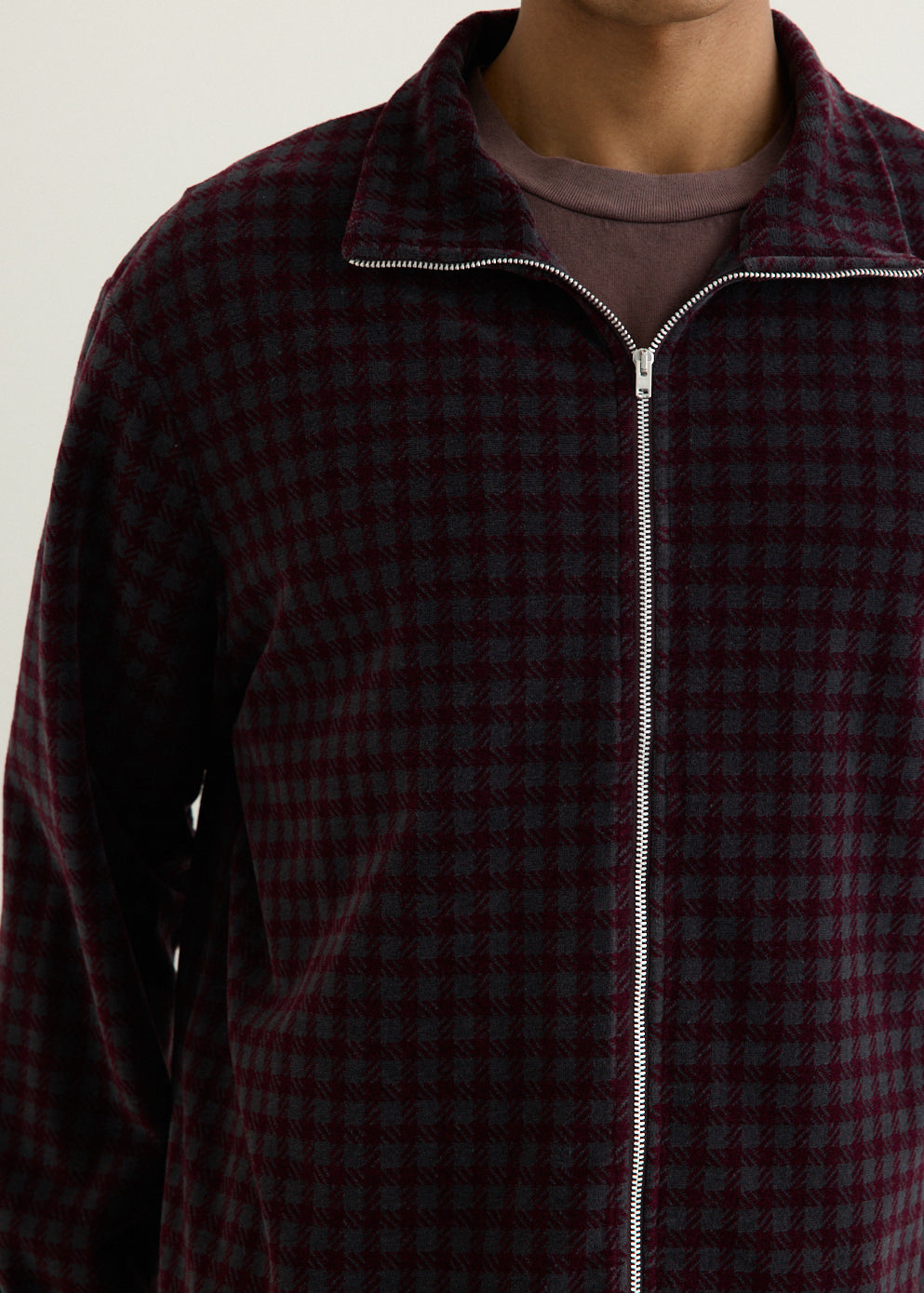 Shrunken Full Zip Polo