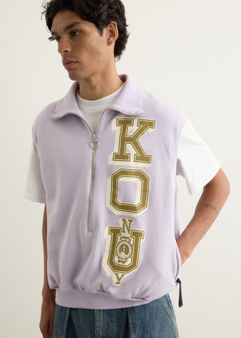 30/-SWT Knit Half Zip Vest (KO.U)