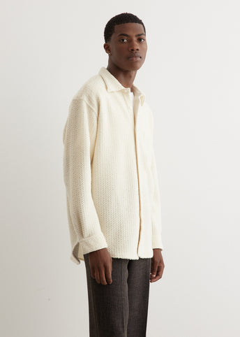Regular Collar Waffle Shirt