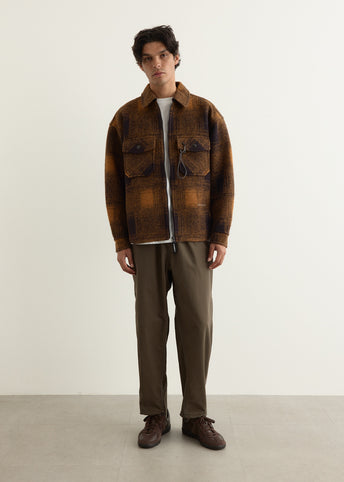 Wool Shaggy Zip Jacket