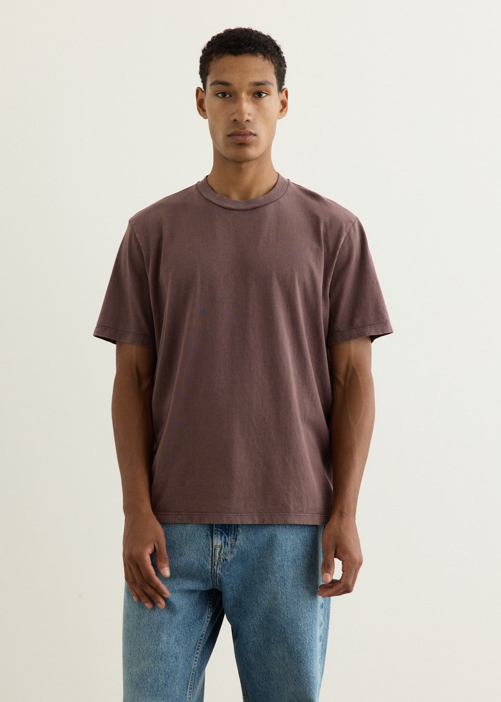 トップス OUR LEGACY SHRUNKEN FULLZIP POLO 44 Our Legacy - Full Zip Polo Brown Sparse Cotton