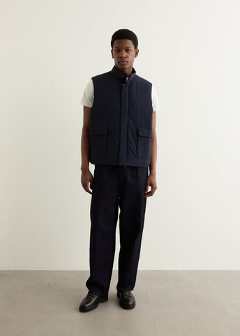 Stand Collar Padded Vest