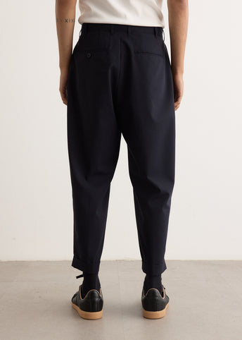 2 Pleats Wool Tropical Pants