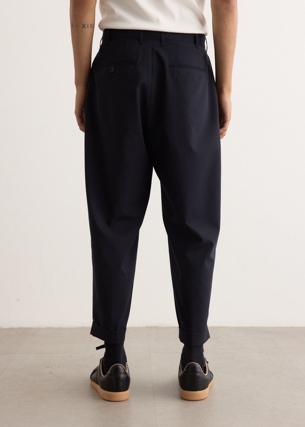2 Pleats Wool Tropical Pants