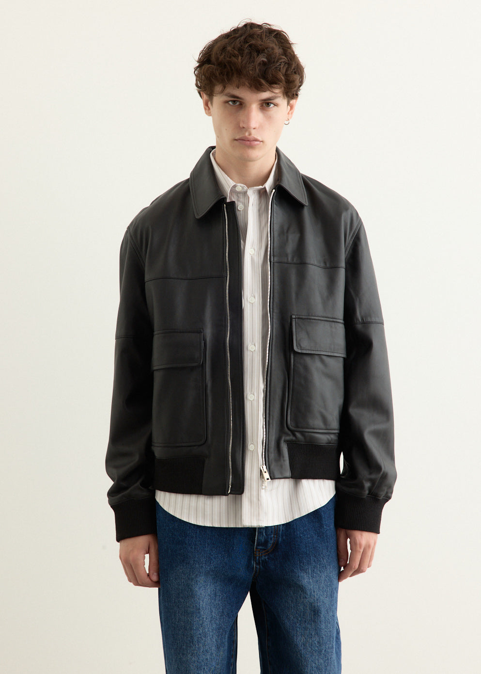 Leather Blouson