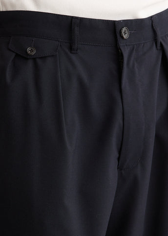 2 Pleats Wool Tropical Pants