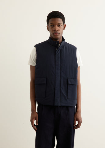 Stand Collar Padded Vest