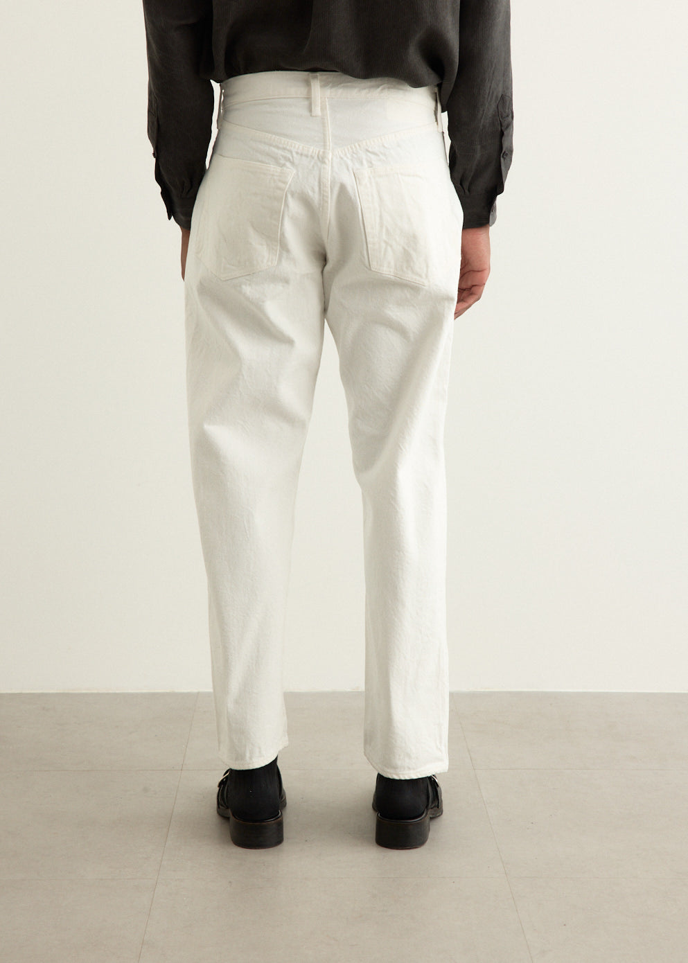 5P Zipper Front Denim Pants