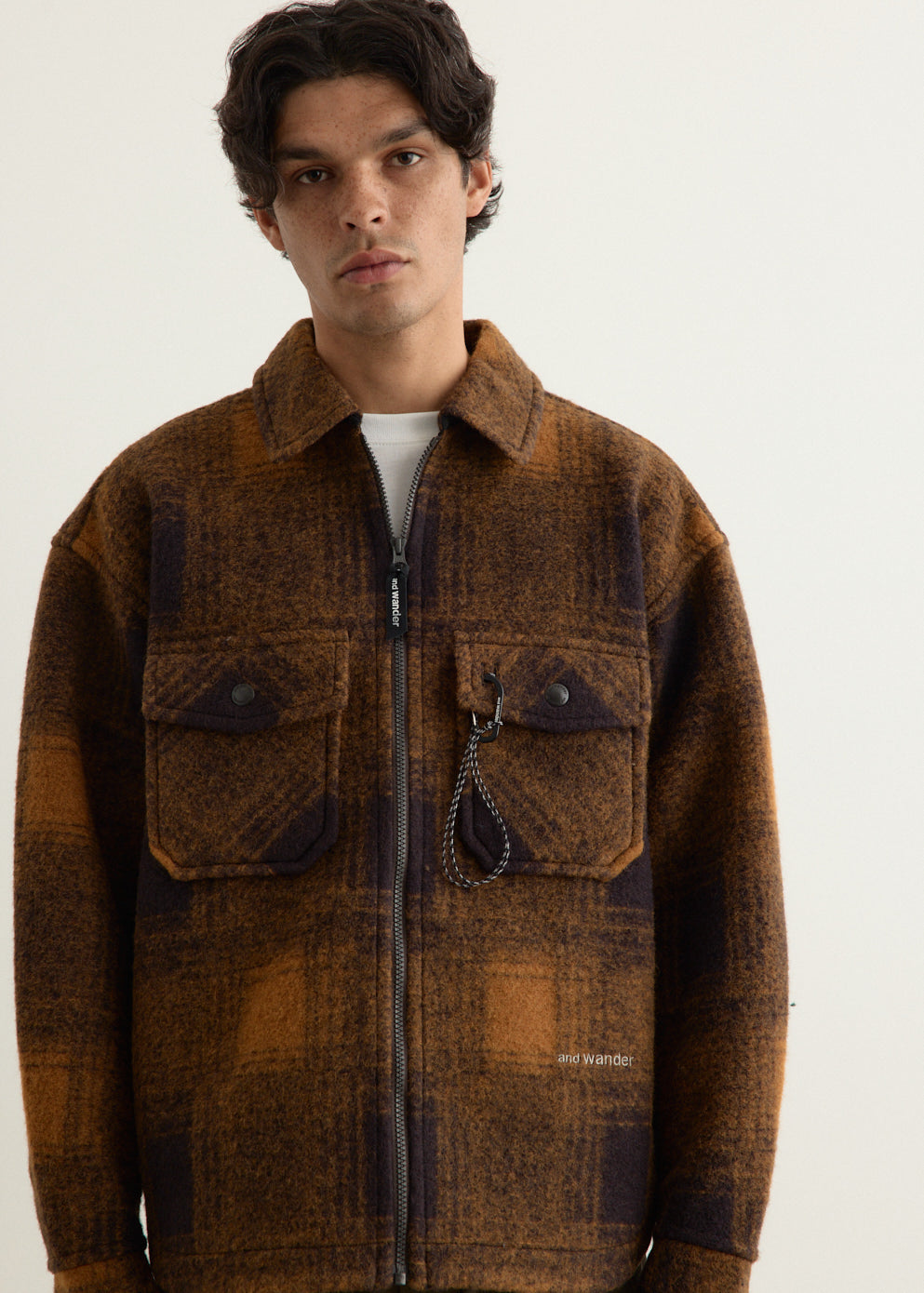 Wool Shaggy Zip Jacket