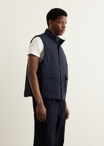Stand Collar Padded Vest
