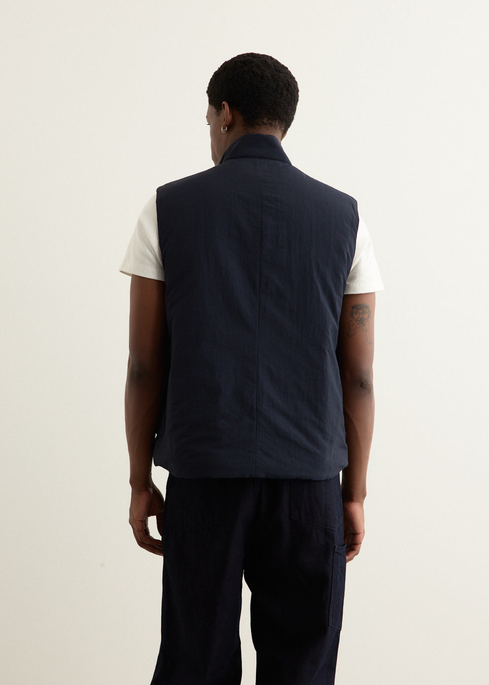 Stand Collar Padded Vest