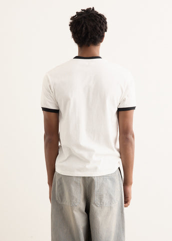 20/-Jersey Ringer T-Shirt (DENIM MEN LOVE CATS SCRATCH)