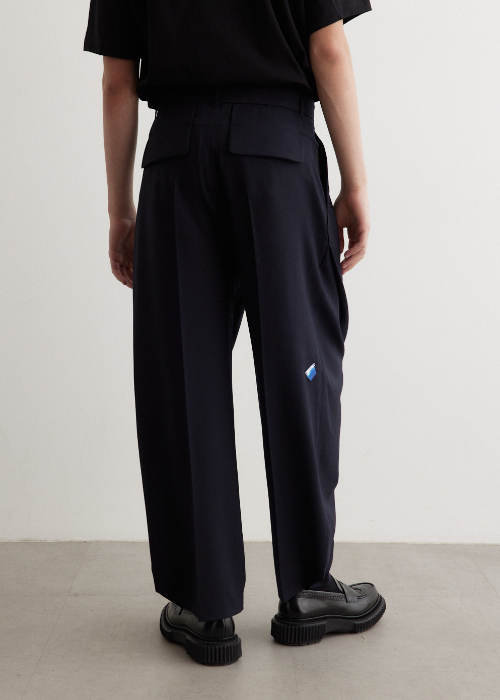 Semi Oversized Tuck Detail Slacks