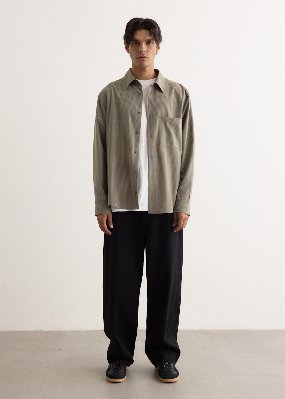 Azure Relaxed Check Shirt