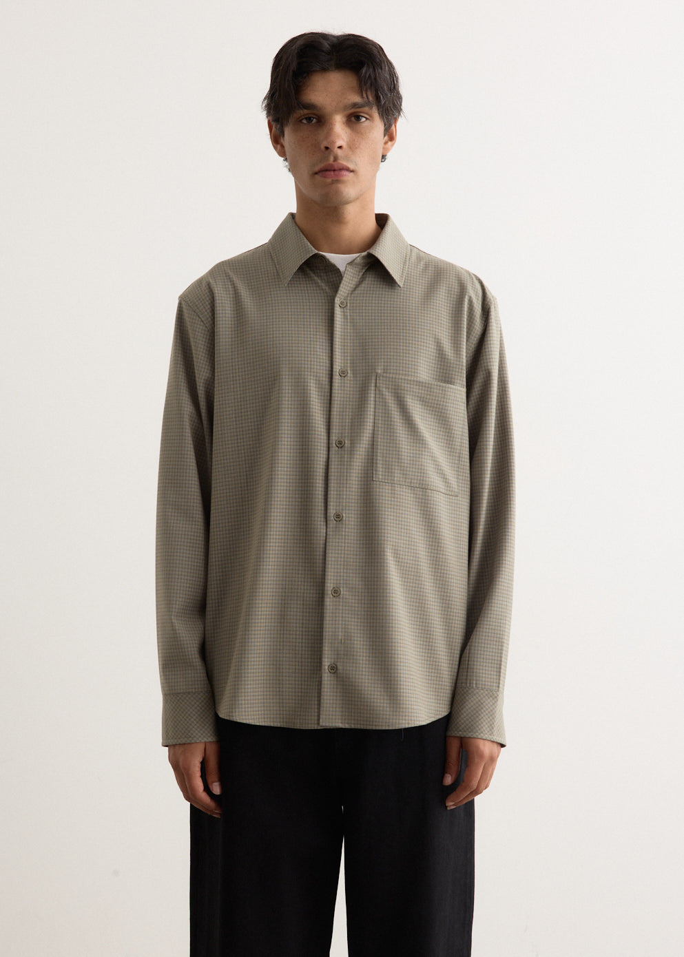 Azure Relaxed Check Shirt
