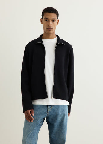 Shrunken Full Zip Polo