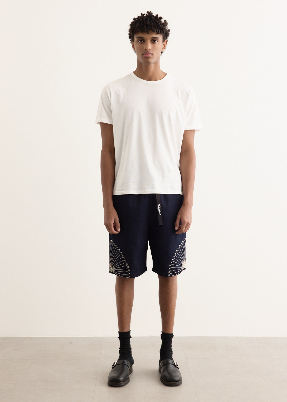 10oz IDG x IDG Denim Easy Shorts (FUROSHIKI Embroidery)