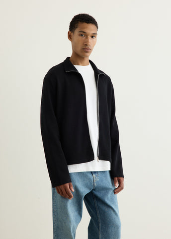 Shrunken Full Zip Polo