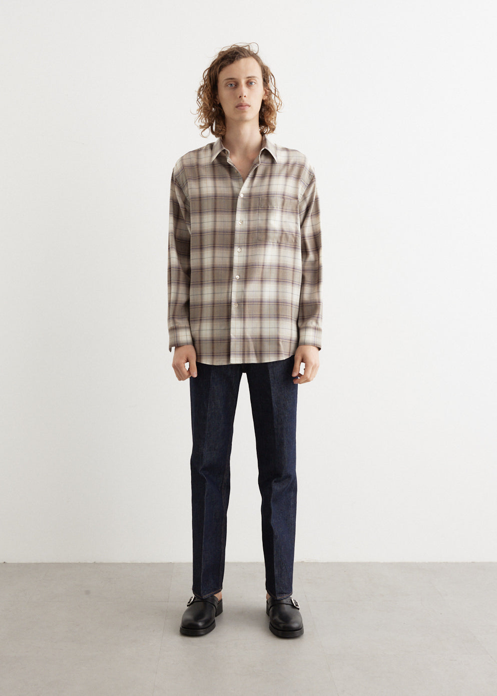 Super Light Wool Check Shirt