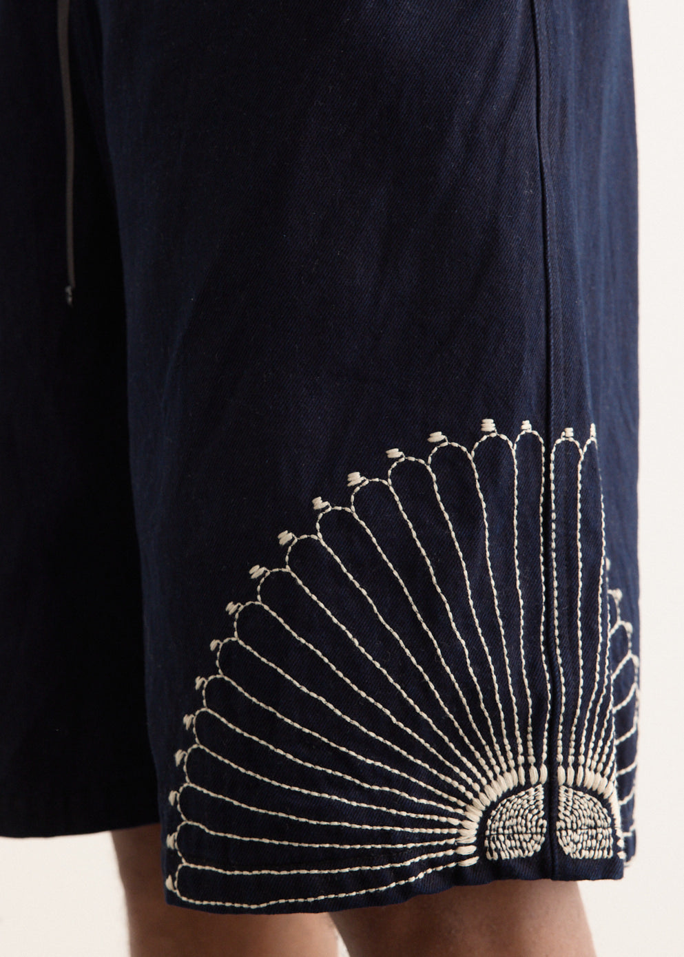 10oz IDG x IDG Denim Easy Shorts (FUROSHIKI Embroidery)