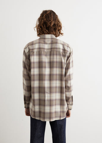 Super Light Wool Check Shirt