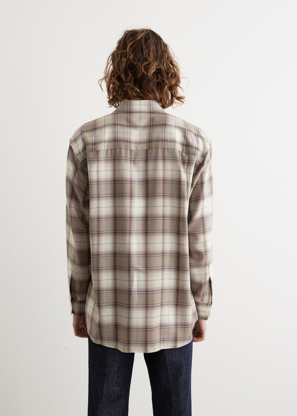 Super Light Wool Check Shirt