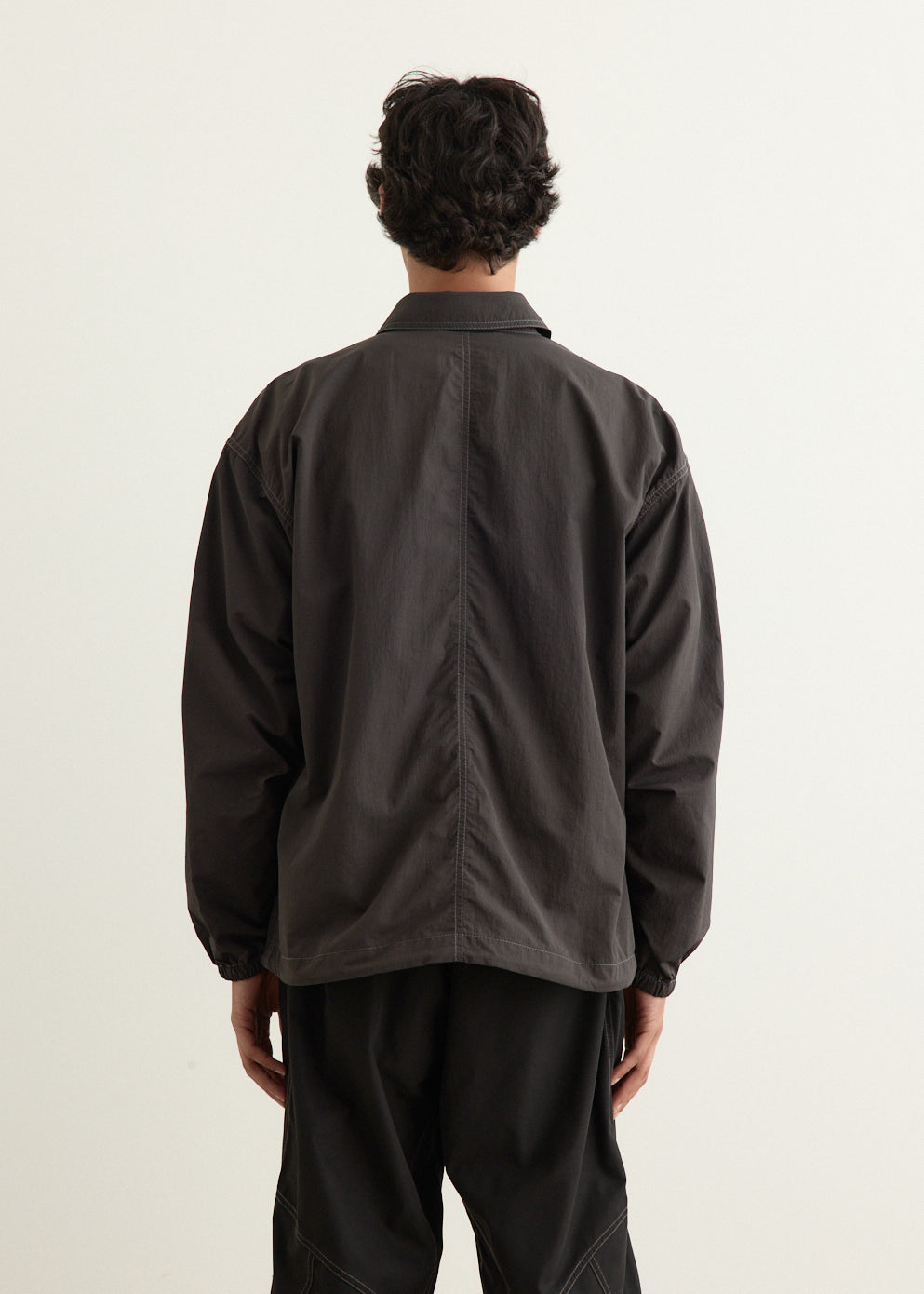 Crinkled Nylon Shirts Jacket