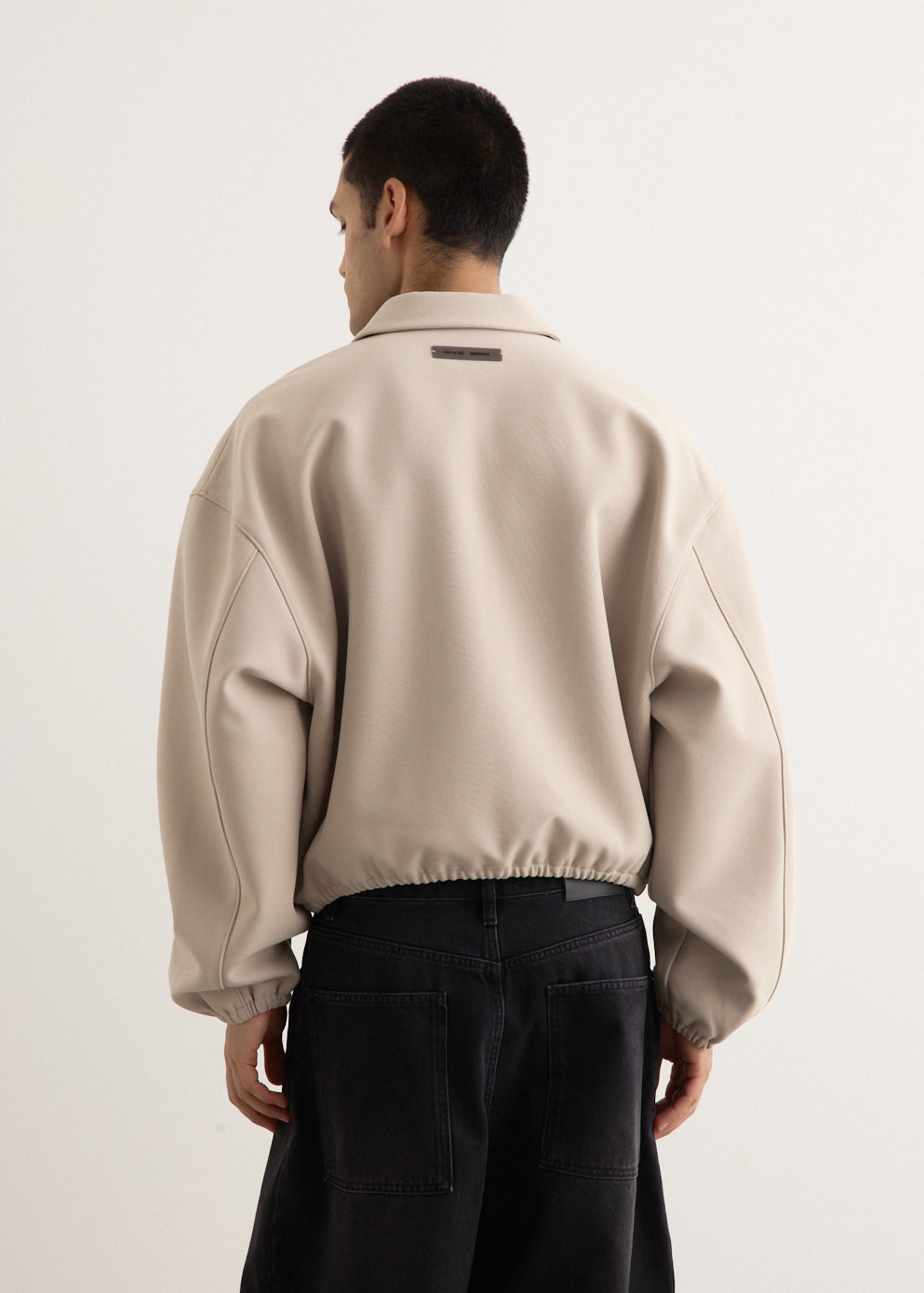 Bonded Canvas Zip-Up Jacket