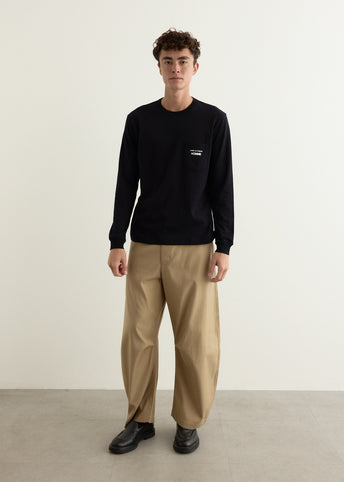 Garment Print Long Sleeve T-Shirt