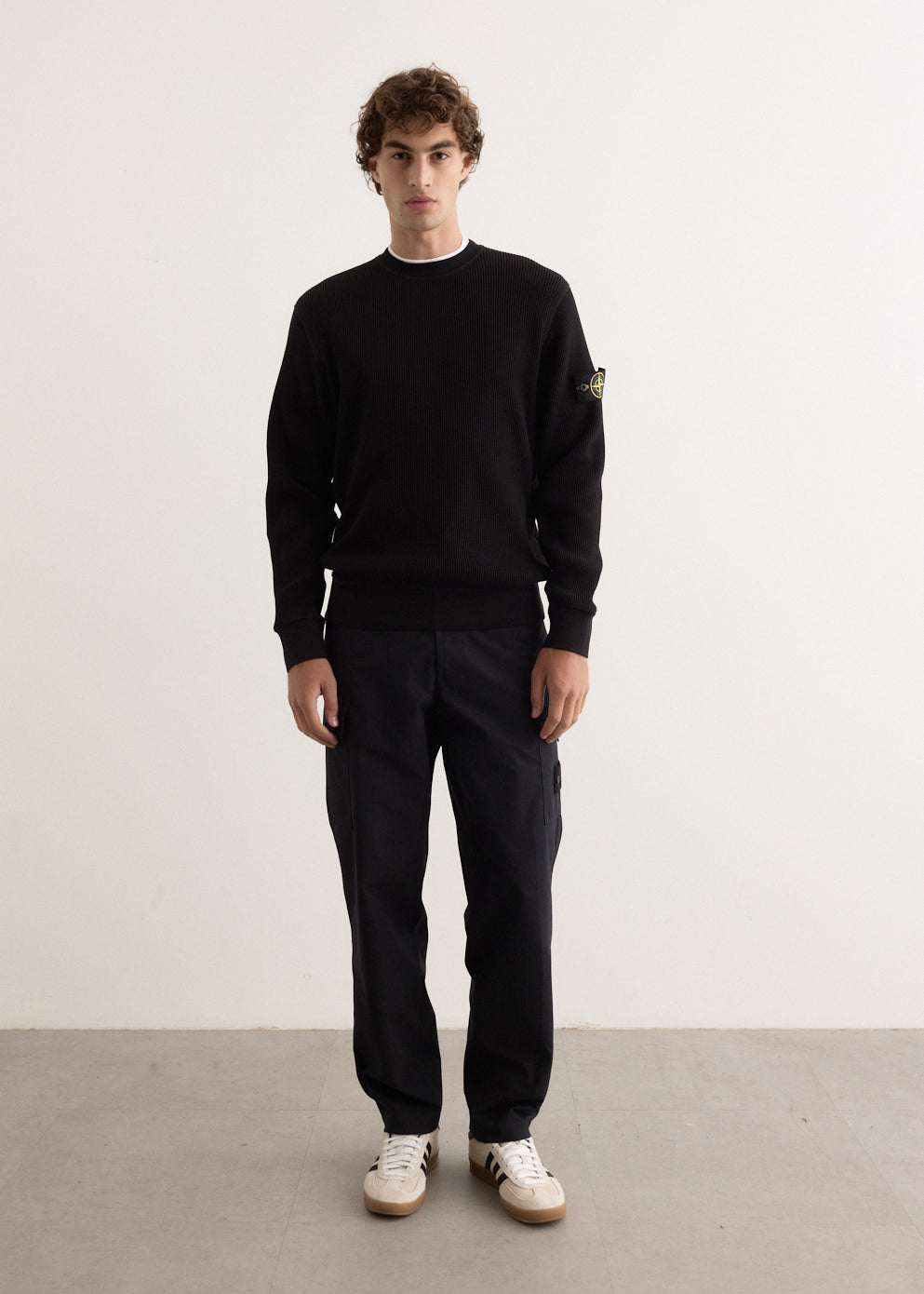 Organic Cotton Waffle Crewneck