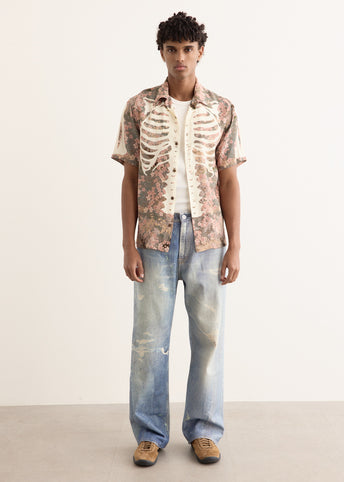 Rayon SAKURA-BONE Aloha Shirt