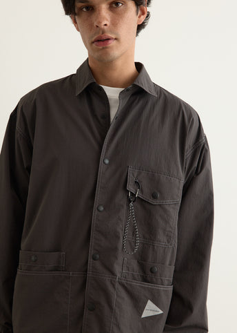 Crinkled Nylon Shirts Jacket