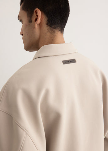 Bonded Canvas Zip-Up Jacket