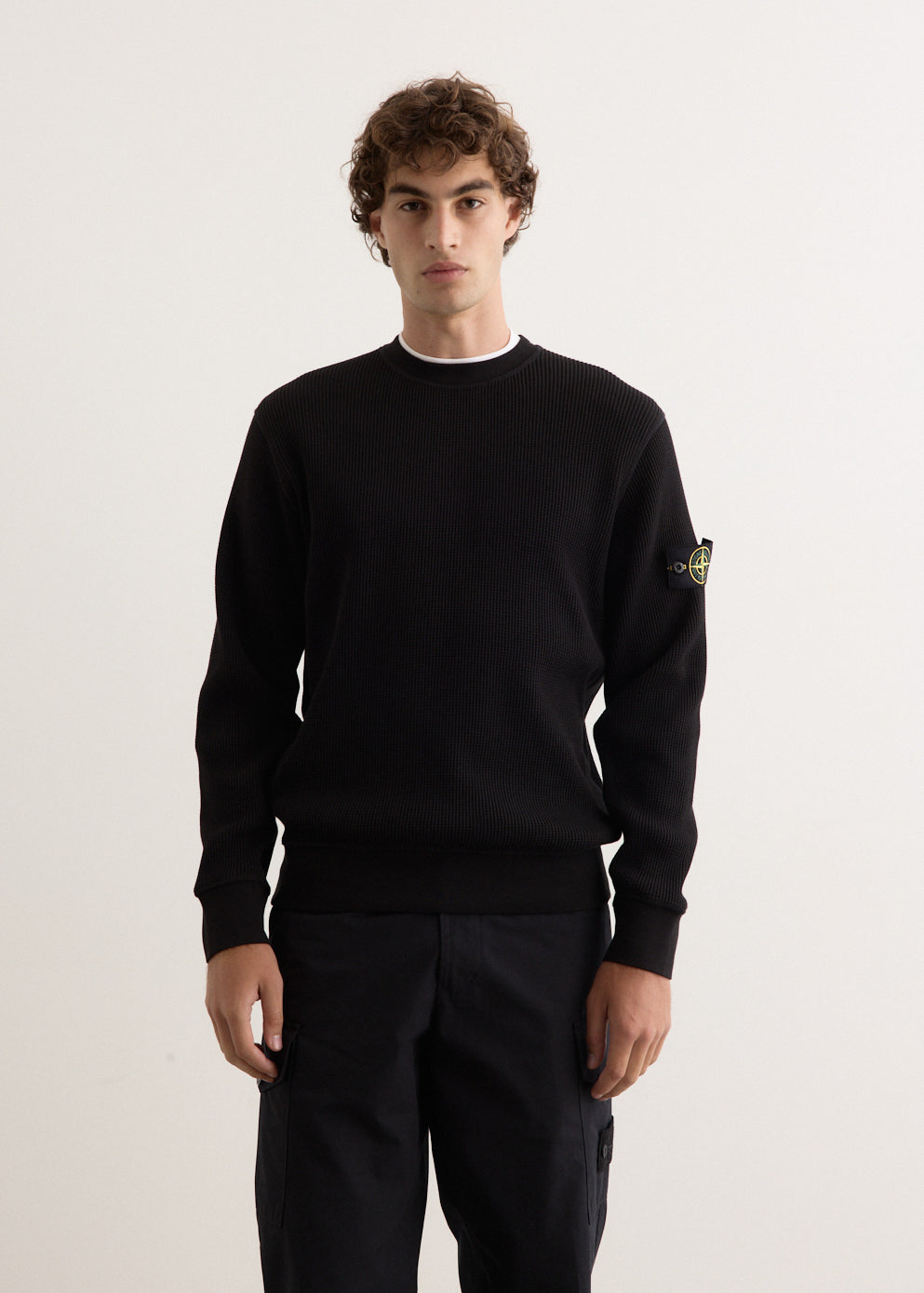 Organic Cotton Waffle Crewneck