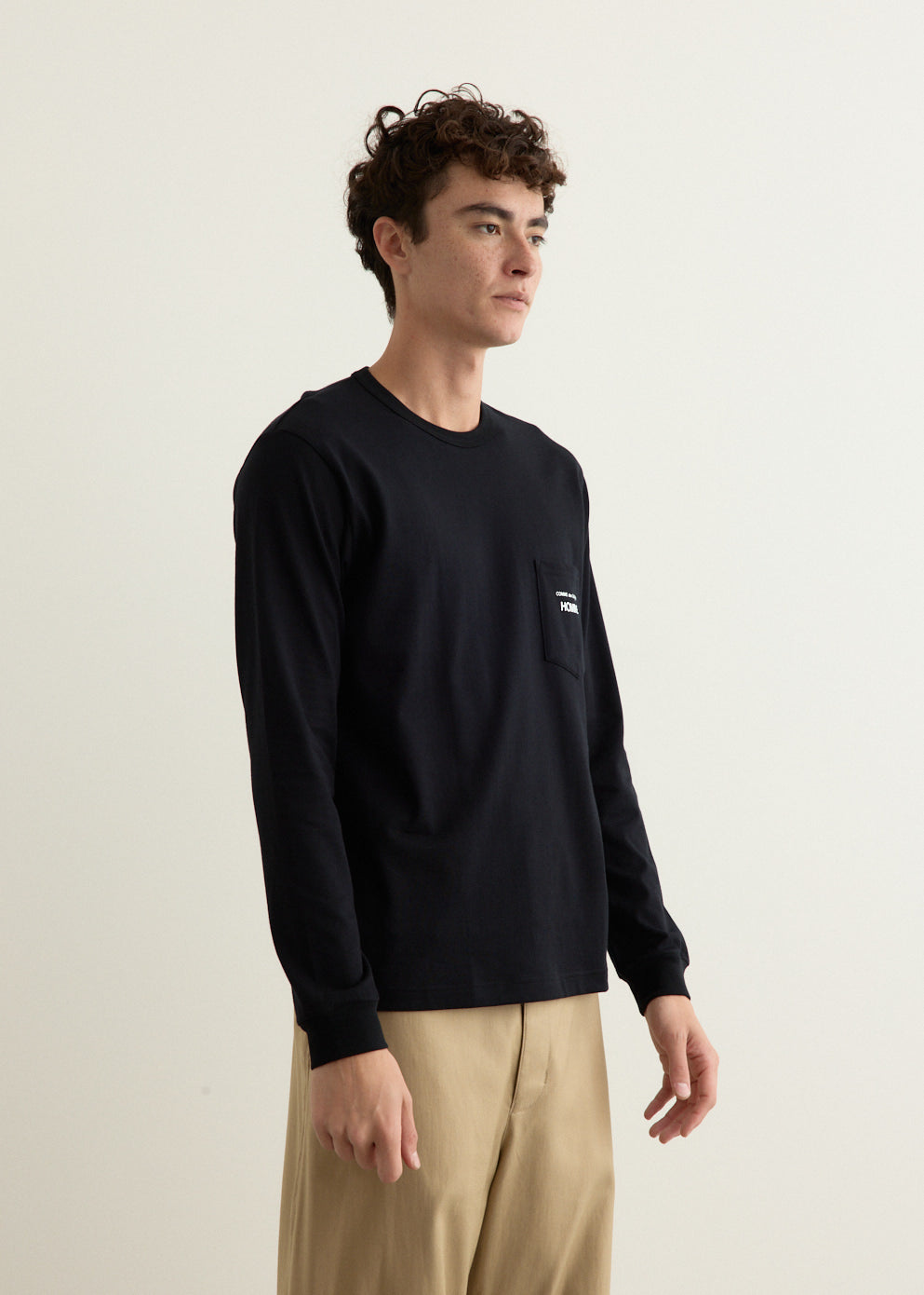 Garment Print Long Sleeve T-Shirt