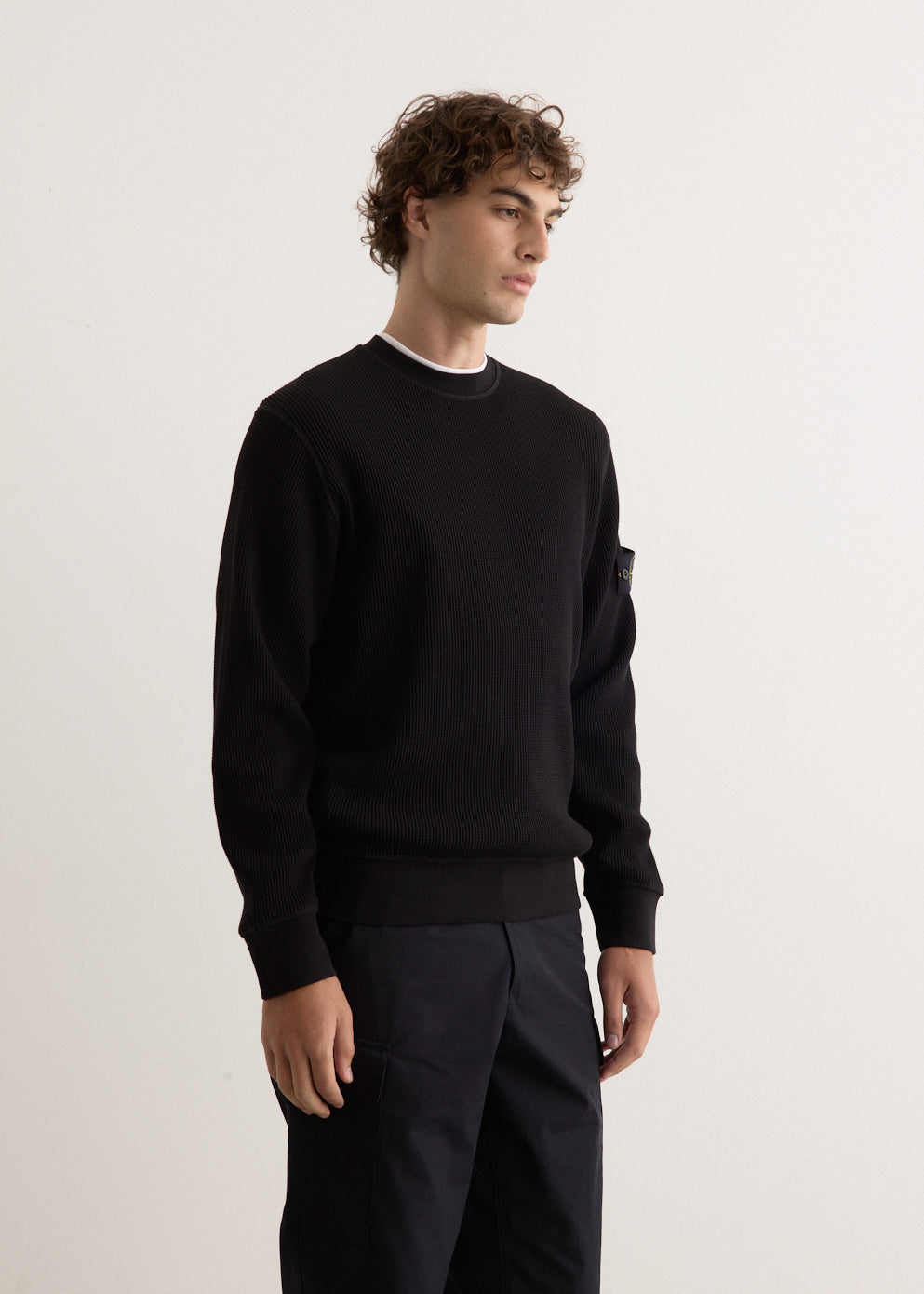 Organic Cotton Waffle Crewneck