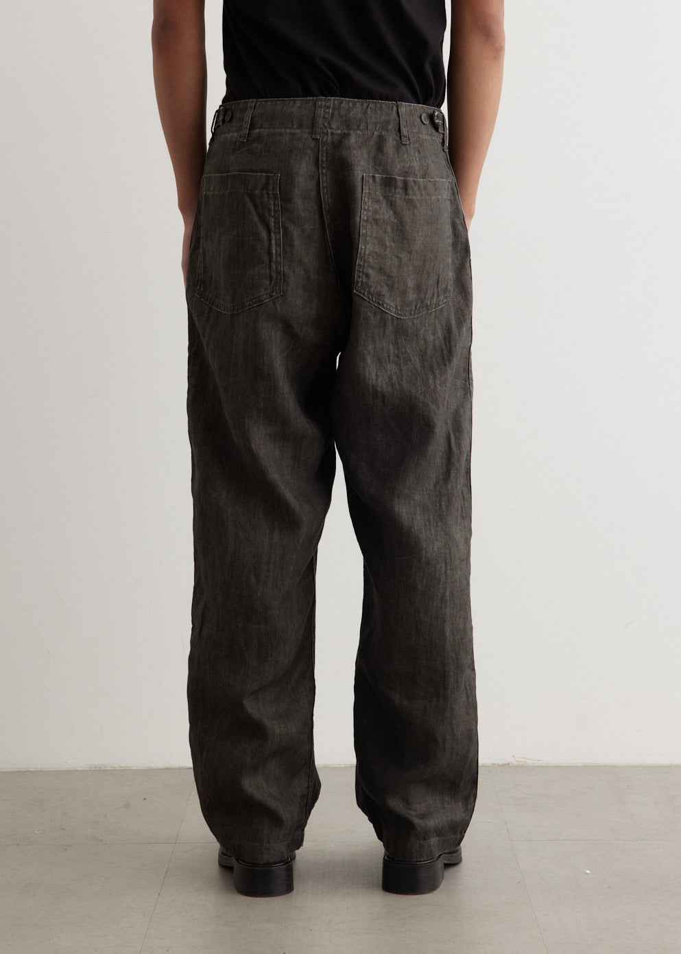 LINEN WOOL FATIGUE PANTS リドム LINEN WOOL FATIGUE PANTS S リドム