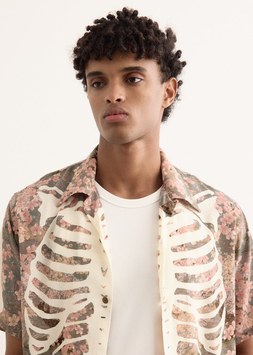 Rayon SAKURA-BONE Aloha Shirt